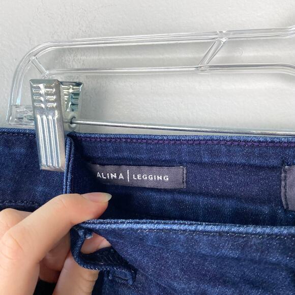 NYDJ Alina Legging Jeans Jeggings Dark Way Skinny Liftxtuck Technology Size 14 - Picture 9 of 9